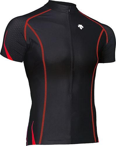Descente will offer the Avanti jersey in three different colours of accent stitching but all are based on a black jersey.