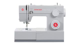 Best sewing machines for beginners; a grey Singer sewing machine