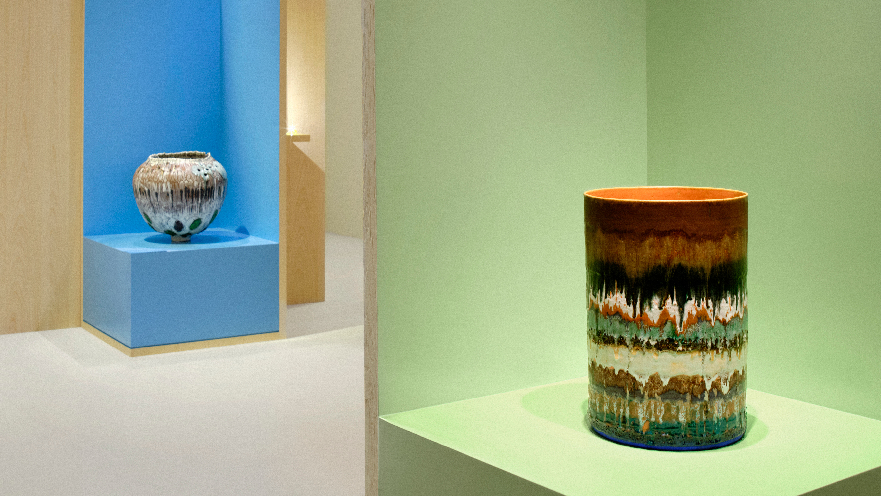 Craft object displayed in gallery space
