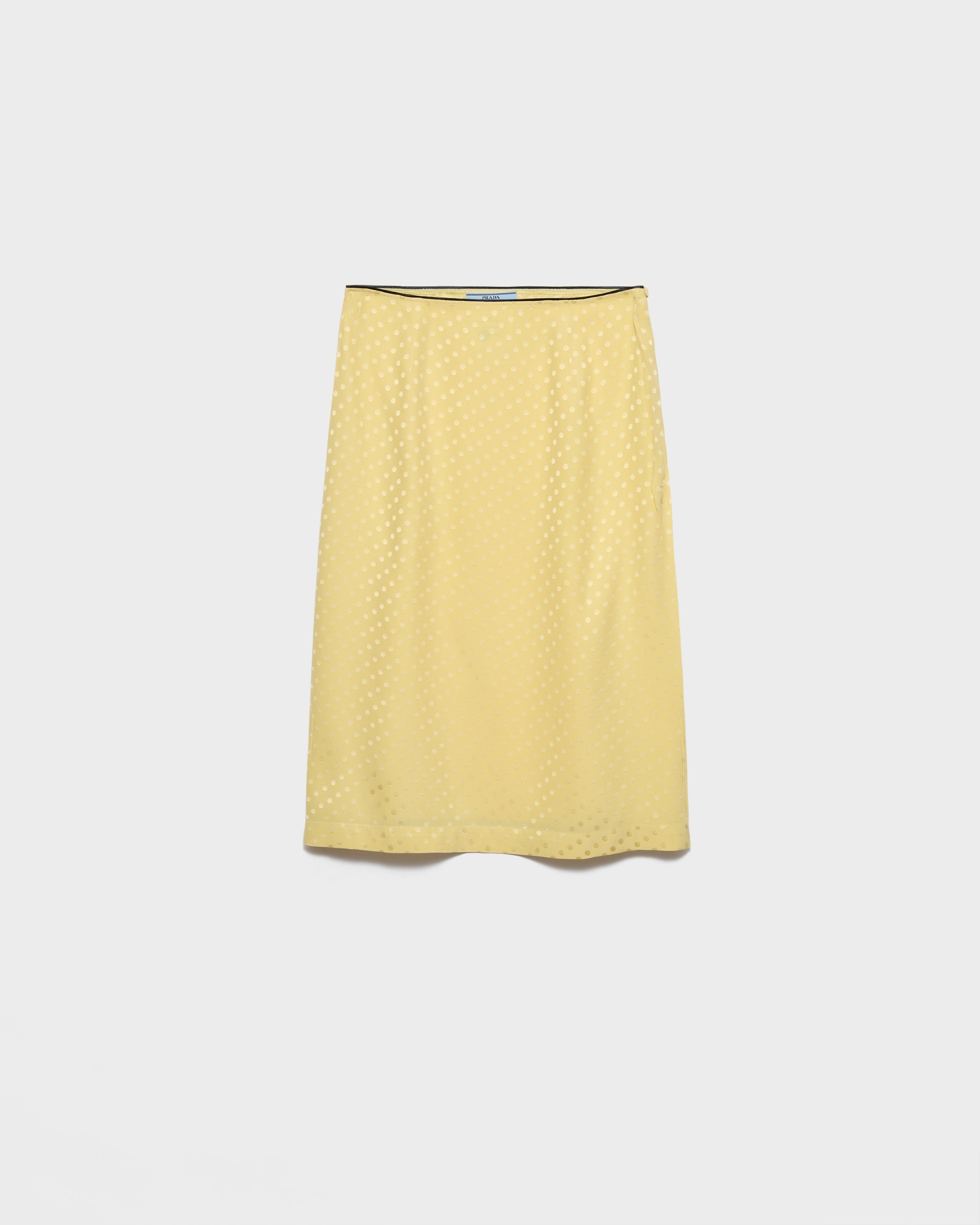 Polka-Dot Satin Skirt