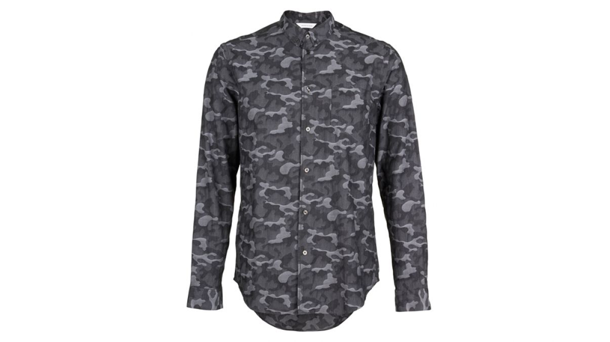 Samsoe black camo shirt