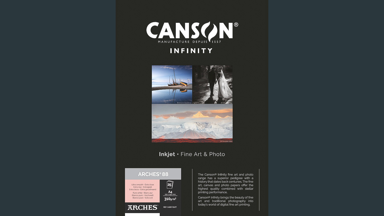 Canson Infinity ARCHES 88, one of the best photo papers