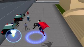 Still from the video game Superman: Shadow of Apokolips.
