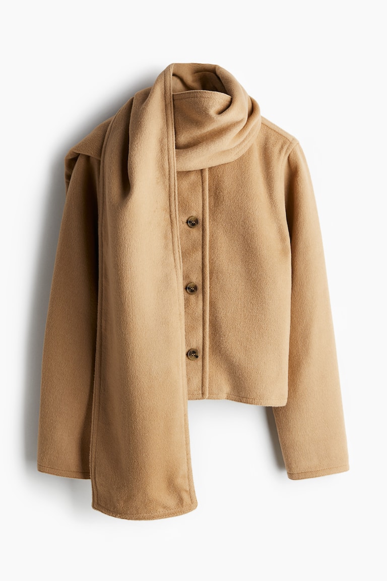 Felted Jacket With Scarf