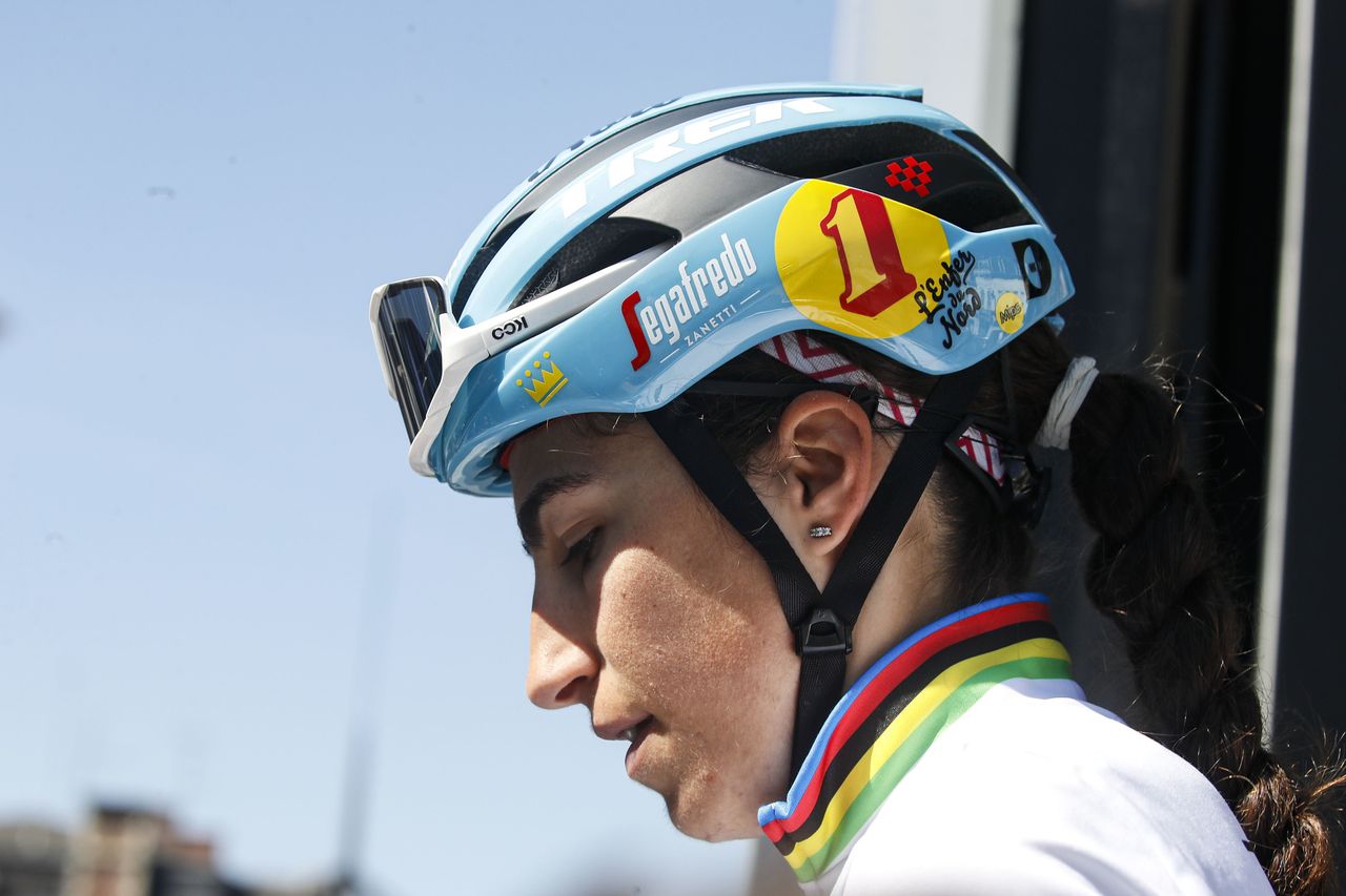 Paris-Roubaix Femmes 2022 - 2nd Edition - Denain - Roubaix 124,7 km - 16/04/2022 - Elisa Balsamo (ITA - Trek-Segafredo)- photo Rafa Gomez/SprintCyclingAgency&Acirc;&copy;2022