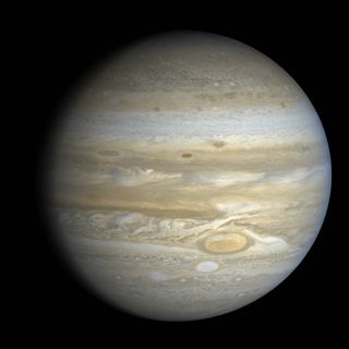 Voyager 2 snapped this image of Jupiter during the spacecraft's 1979 flyby.