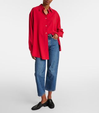 Lesley Mid-Rise Cropped Straight Jeans