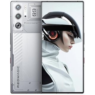 ZTE RedMagic 9 Pro in silver front and back