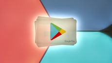 Google Play Giftcard on Nanoleaf Shapes background