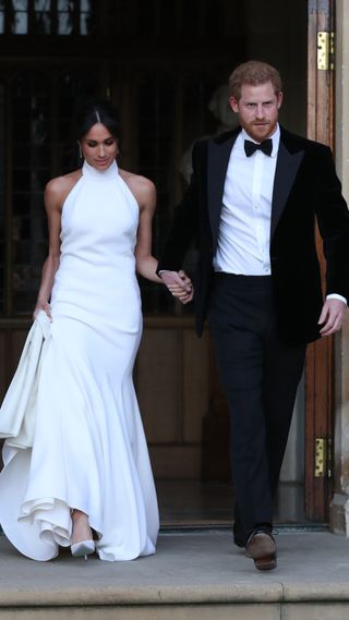 Meghan Markle and Prince Harry on their wedding day in 2018