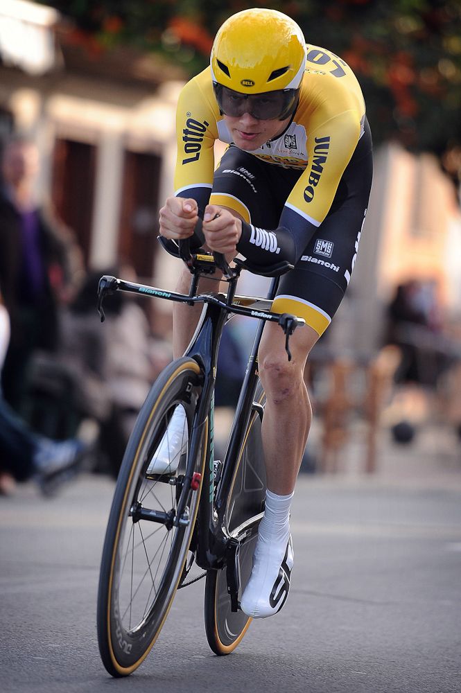 Wilco Kelderman (Team LottoNL-Jumbo) finished second in the time trial.