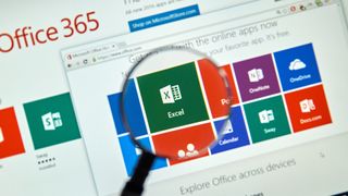 Office 365 on a screen