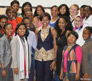 Michelle Obama in South Africa