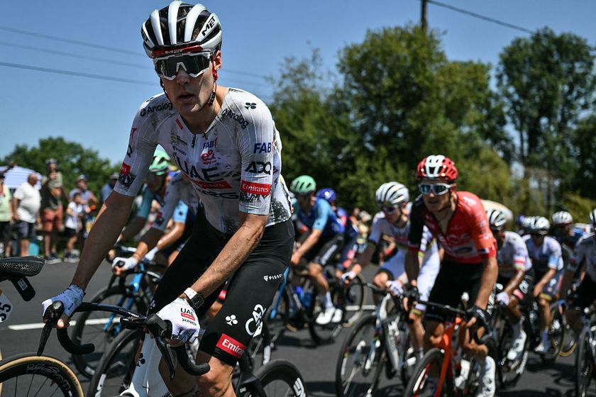 UAE Team Emirate - XRG team&#039;s French rider Pavel Sivakov cycles in the ascent of Cote de Labatmale during the 12th stage of the 112th edition of the Tour de France cycling race, 180.6 km between Auch and Hautacam, in the Pyrenees mountains of southwestern France, on July 17, 2025. (Photo by Marco BERTORELLO / AFP)