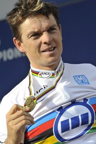Bert Grabsch men's time trial world champion. Varese 2008