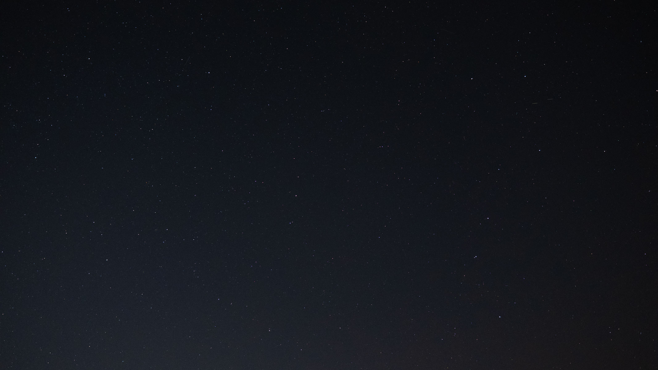 The Big Dipper and Little Dipper in the night sky.