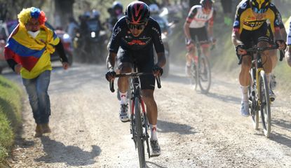 Egan Bernal at the 2021 Strade Bianche