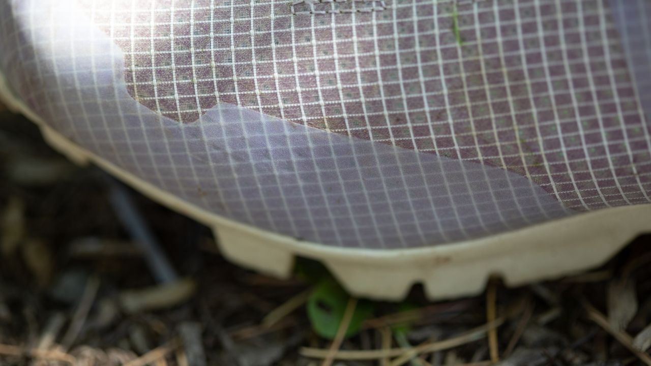 Fizik Vento Ferox Carbon Gravel Shoes detail of reinforced section
