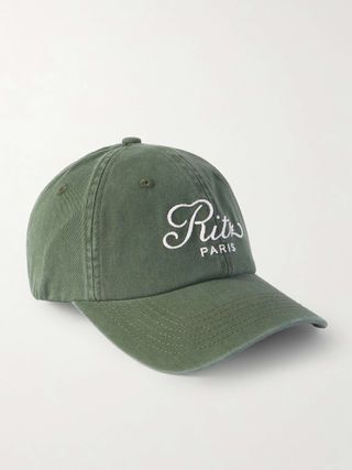 + Ritz Paris Embroidered Cotton-Twill Baseball Cap