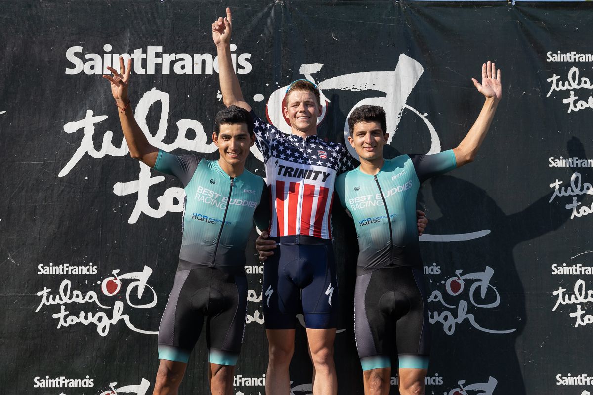 Omnium Podium: Luke Lamperti (TRINITY Racing) winner, Alfredo Rodriguez (Best Buddies Racing) second and Brian Gomez (Best Buddies Racing) third