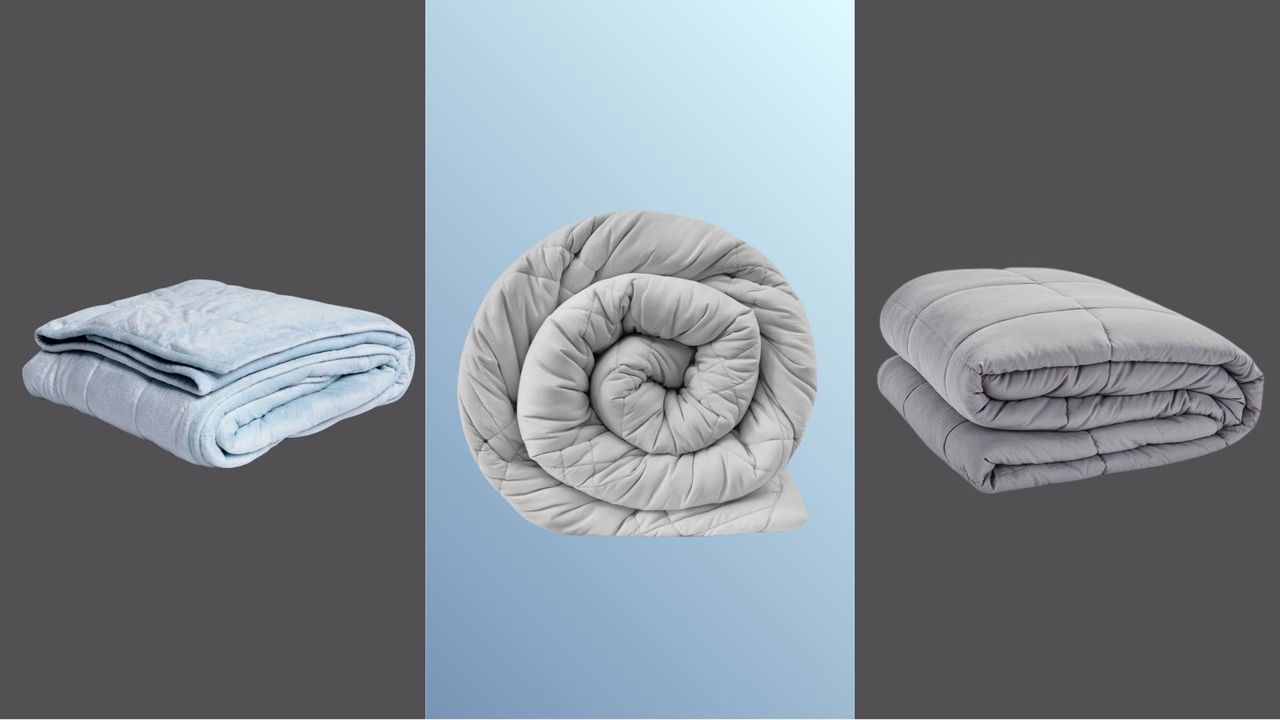 A selection of the best weighted blankets (L-R) Oodie, Kuddly, Silentnight
