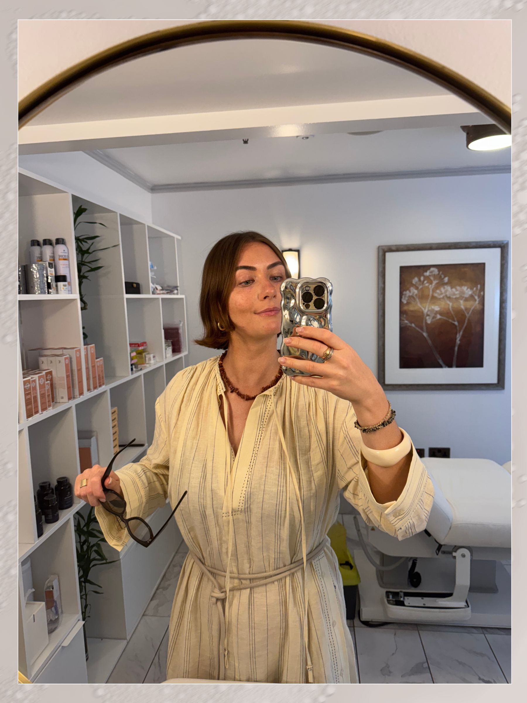 Sophie Robyn Watson visiting The Soni Clinic at The Langham, London.