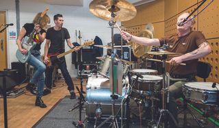 Hynde, Nick Wilkinson and Martin Chambers get some pre-tour practice in