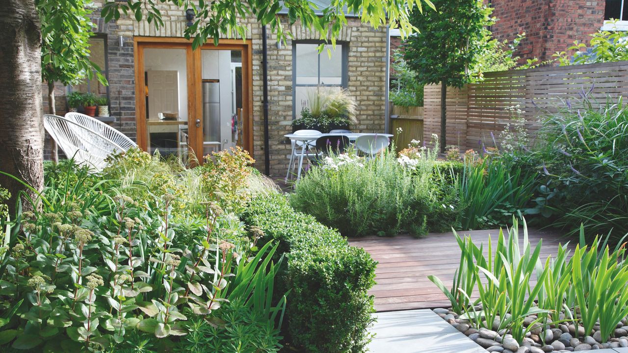 back garden patio