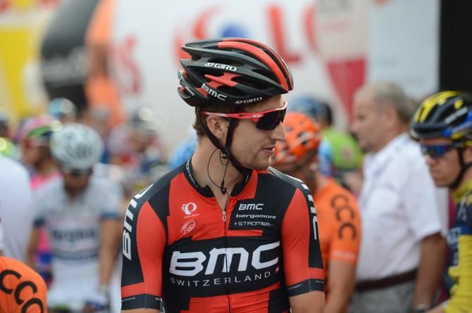 Taylor Phinney (BMC) awaits the start of stage 2 at the Tour of Poland