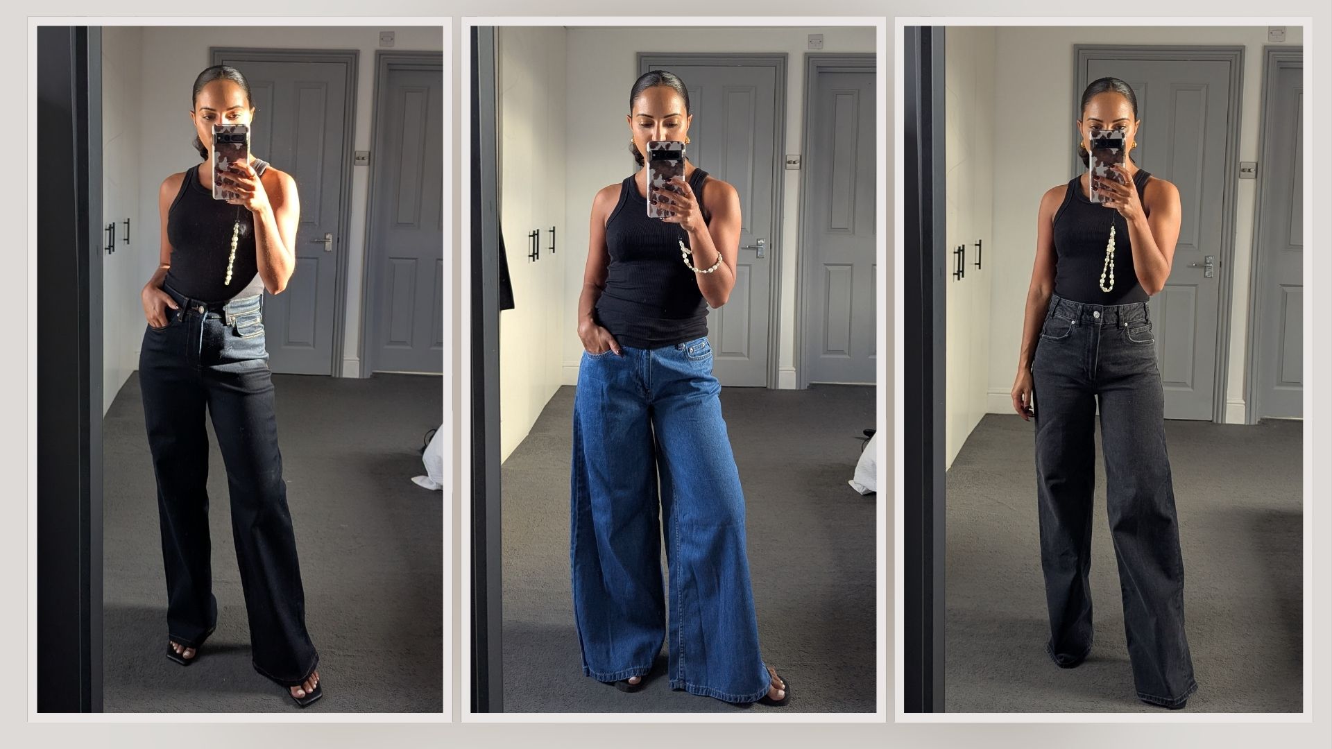 Jazzria Harris Best Petite Wide Leg Jeans