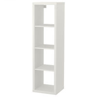 Ikea Kallax Shelving Unit | £29Turn this shelving unit on it's side and you've got a bench and storage space all-in-one. Ideal for hallways.
