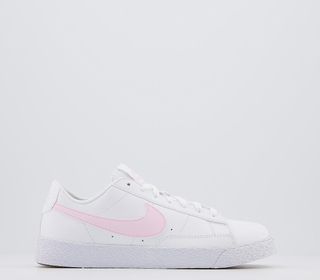 Nike Blazer Low Gs Trainers White Pink Foam