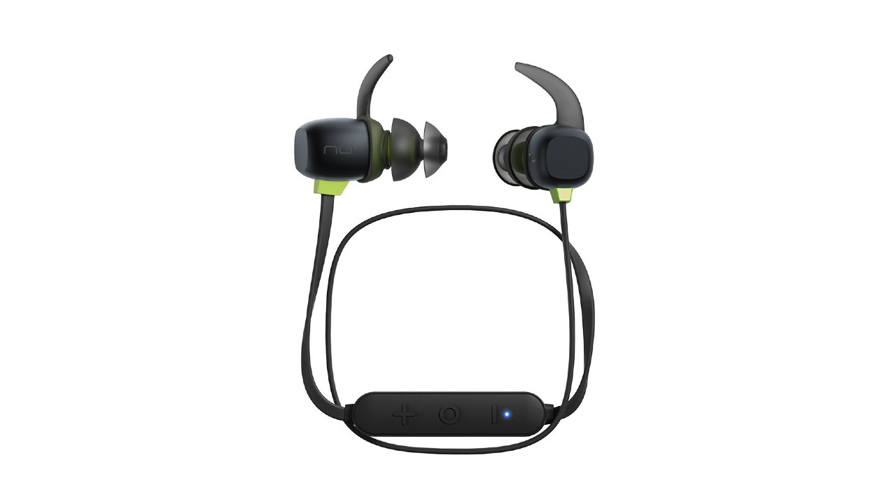the Optoma NuForce BE Sport4 wireless earbuds in black