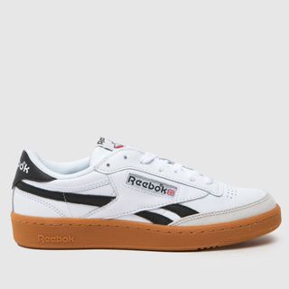 Reebokclub c revenge vintage trainers in white & black