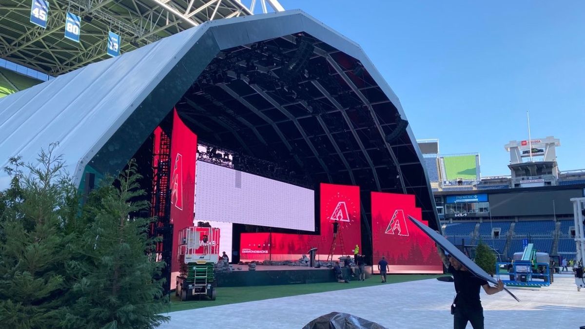 The scene outside the 2023 MLB All-Star Game.