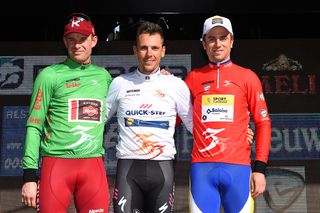 Kristoff, Gilbert and Allegaert on the De Panne podium
