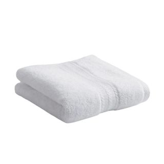 A white hand towel