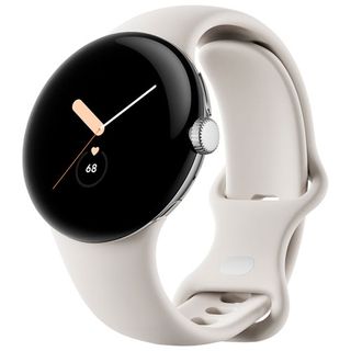Google Pixel Watch 2 in Polished Silver/Porcelain colourway