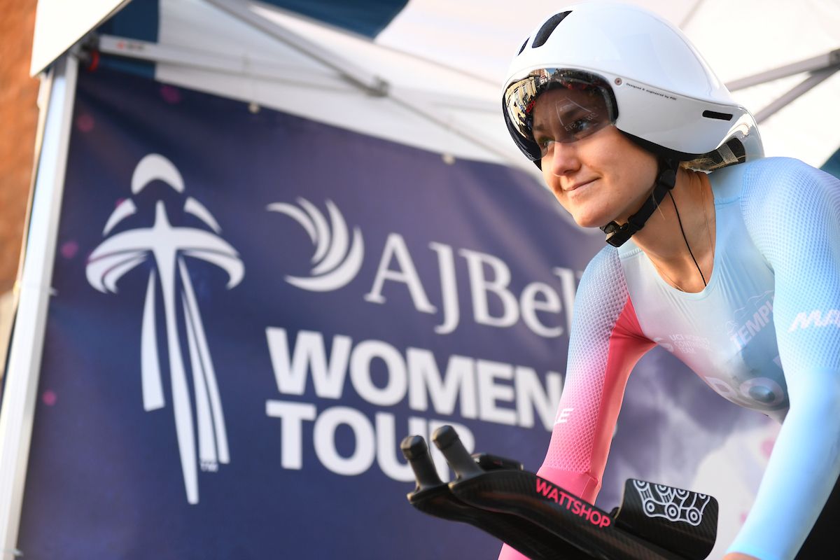 Picture by Simon Wilkinson/SWpix.com - 06/10/2021 - Cycling - AJ Bell Women's Tour of Britain - Stage Three- Individual Time Trial - Atherstone, England - Drops Le Col's Joscelin Lowden.