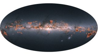 A view of the stellar families of the Milky Way, which were mapped using data from the second data release of the European Space Agency's Gaia mission.