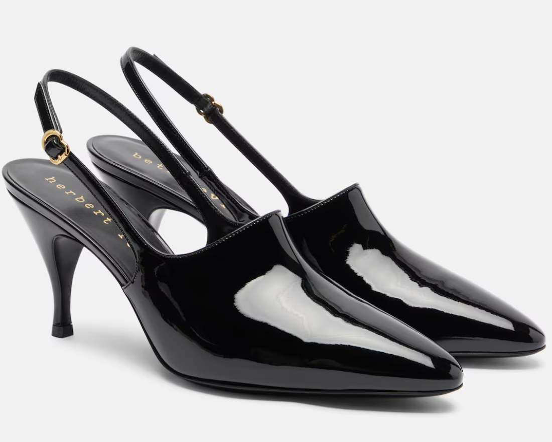 Herbert Levine, Cover-Up Patent Slingback Pumps