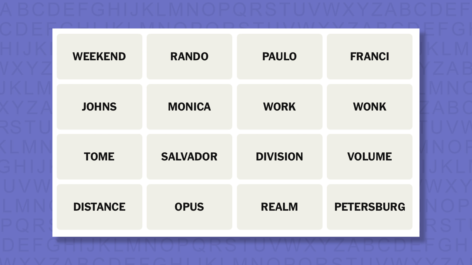 NYT Connections hints for game 1066 on a purple background