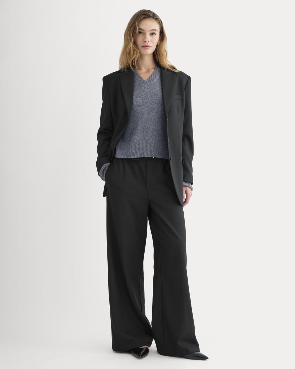 The Pull-On Trouser in Tailor Twill | Black - 00