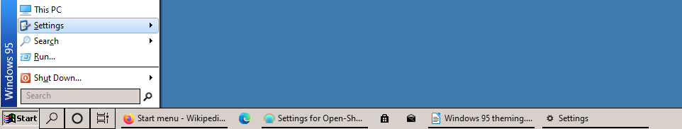 Windows 95 theme