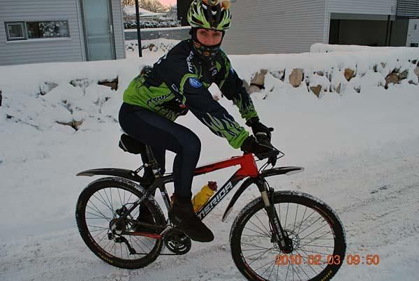 It was harsh winter welcome home for Gunn-Rita Dahle Flesj&aring;.