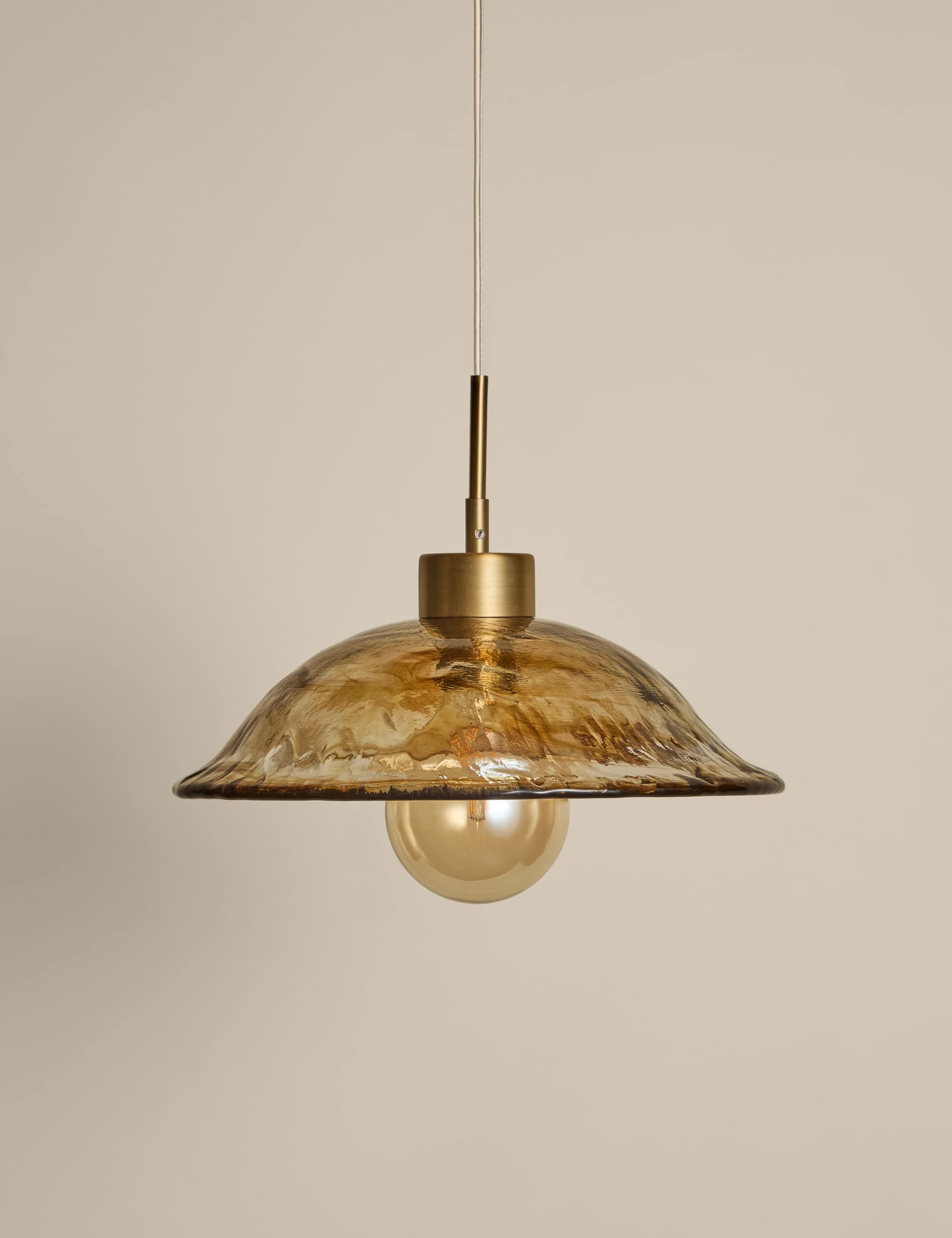Wavy Glass Pendant Light