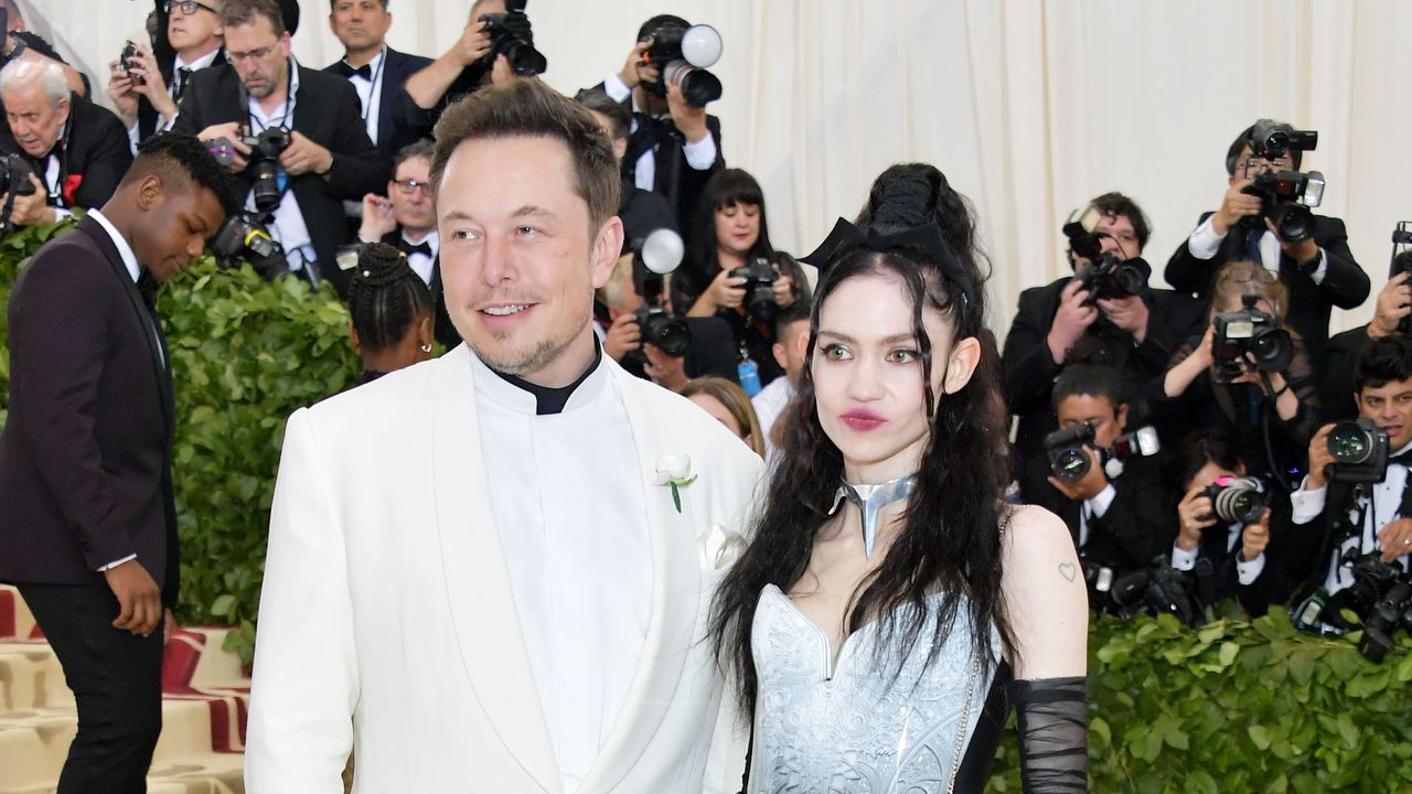 new york, ny may 07 elon musk and grimes attend the heavenly bodies fashion the catholic imagination costume institute gala at the metropolitan museum of art on may 7, 2018 in new york city photo by neilson barnardgetty images