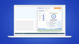 Malwarebytes tarayıcı koruması bir dizüstü bilgisayarda