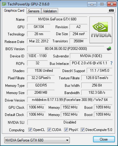 By default, GTX 680 runs in X79 at PCIe 2.0 data rates