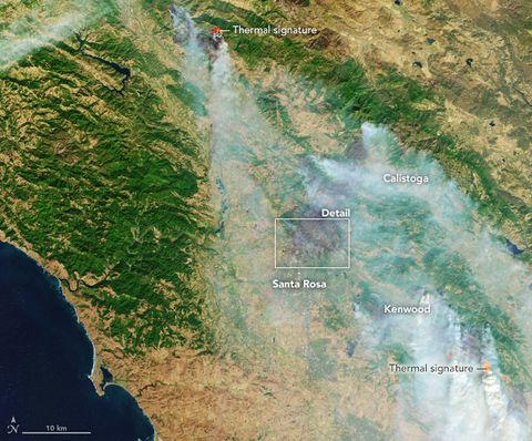 NASA Satellites Monitor California's Blazing Wildfires from Space | Space